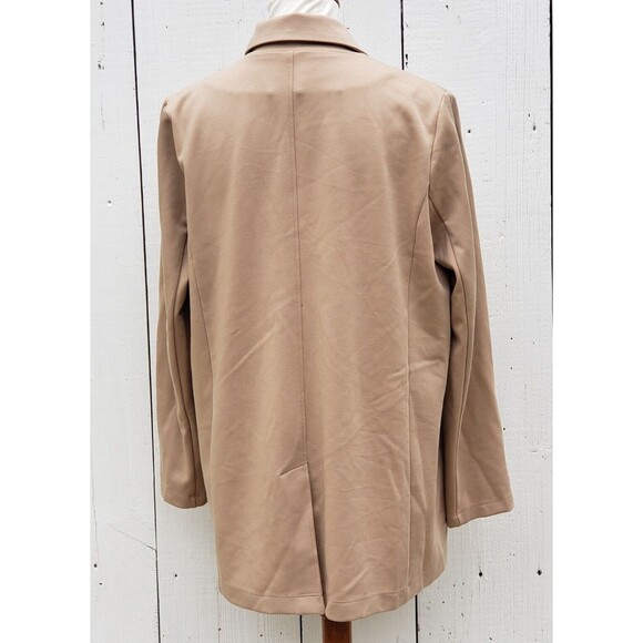 $298 Eileen Fisher Women Beige Bramble Notch Collar Ponte Jacket Blazer Sz PS - Picture 5 of 13